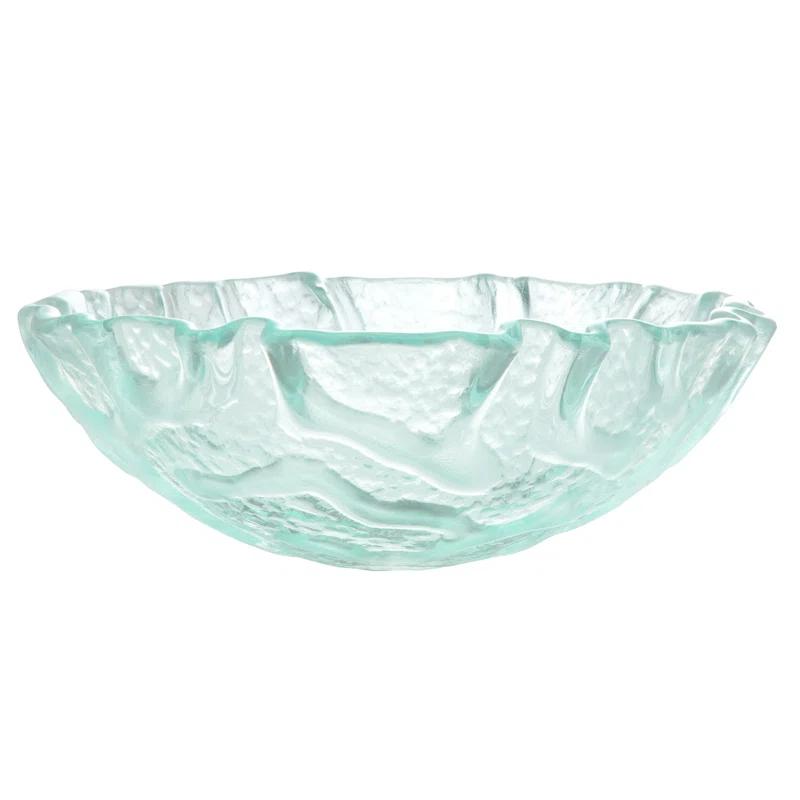 Eden Bath 16.5'' Clear Tempered Glass Specialty Bathroom Sink