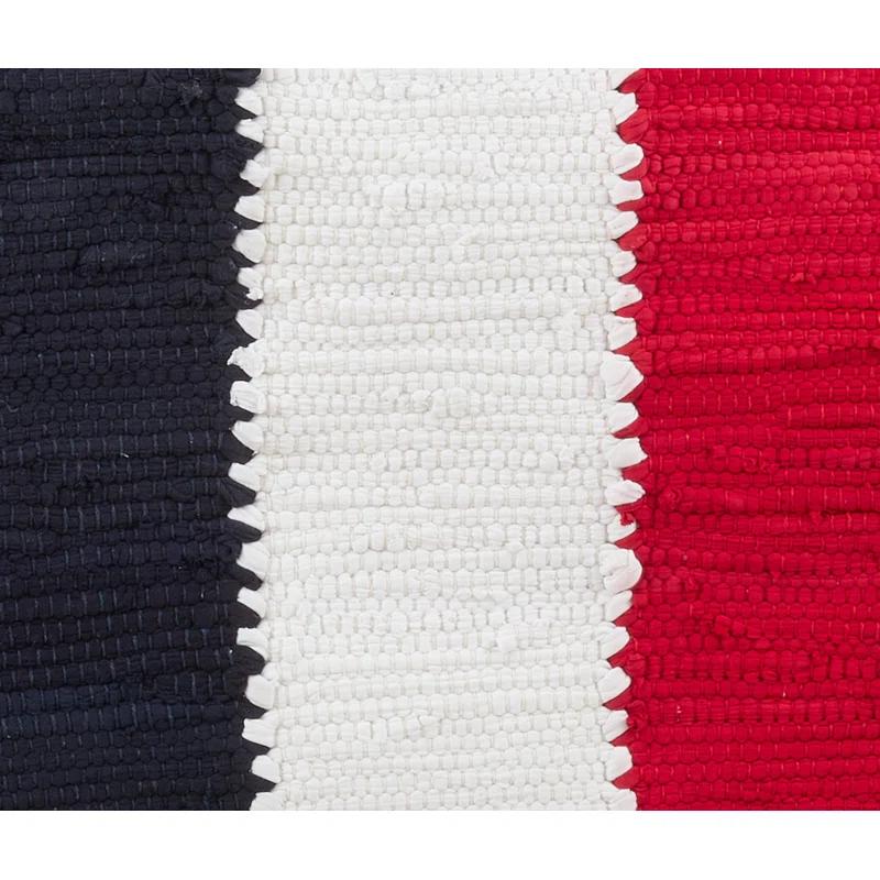 Saro Americana Cotton Striped Rectangle Placemat (Set of 4)