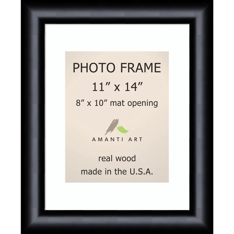 Steinway Black Scoop Classic Wood Wall Picture Frame 20.38"