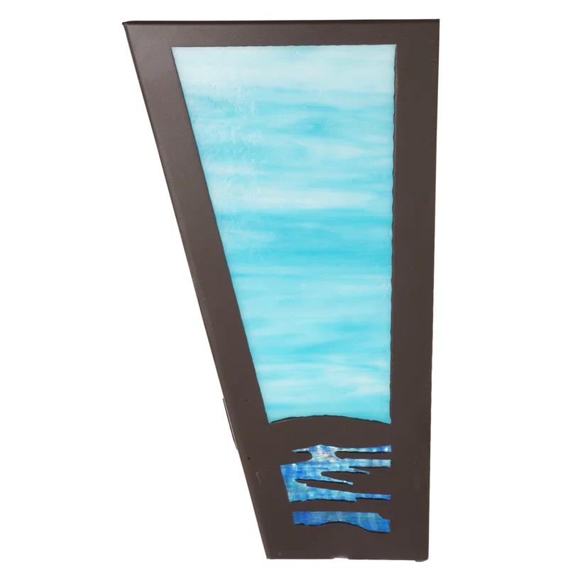 Timeless Bronze Sailboat 2-Light Glass Wall Sconce