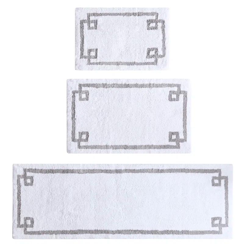 Madison Park 100% Cotton Tufted Bath Rug with Non-Slip Backing