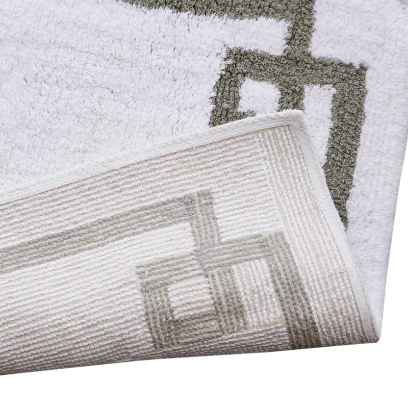Madison Park 100% Cotton Tufted Bath Rug with Non-Slip Backing