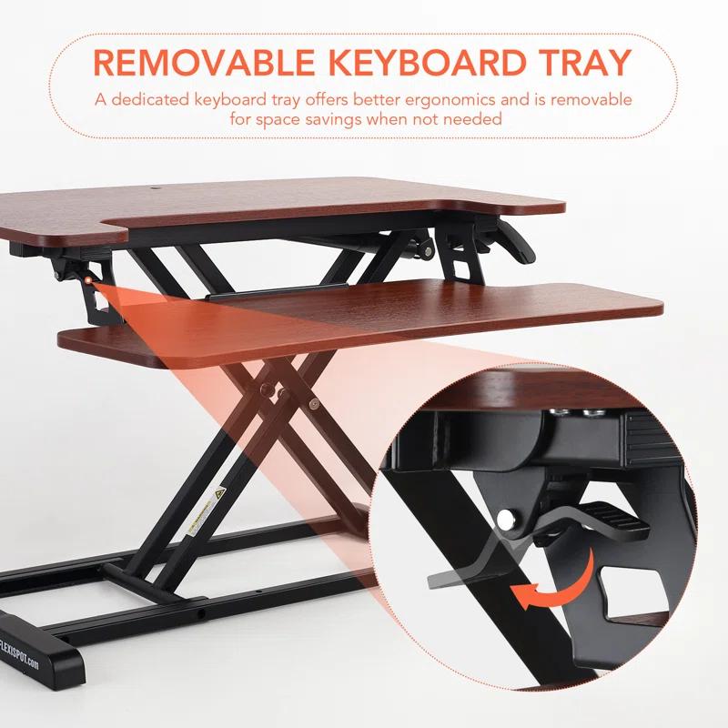 FlexiSpot Desk Converter with Removable Keyboard Tray