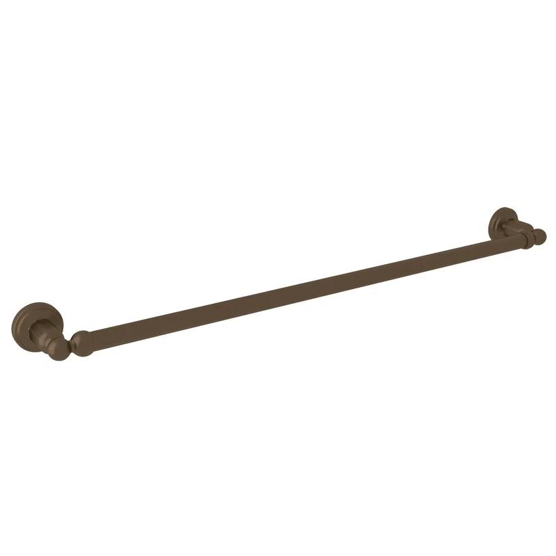 Edwardian Bronze Wall Mounted Towel Bar