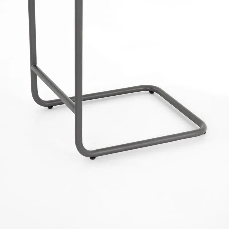 Grover 40" Brown Wicker and Iron Counter Stool