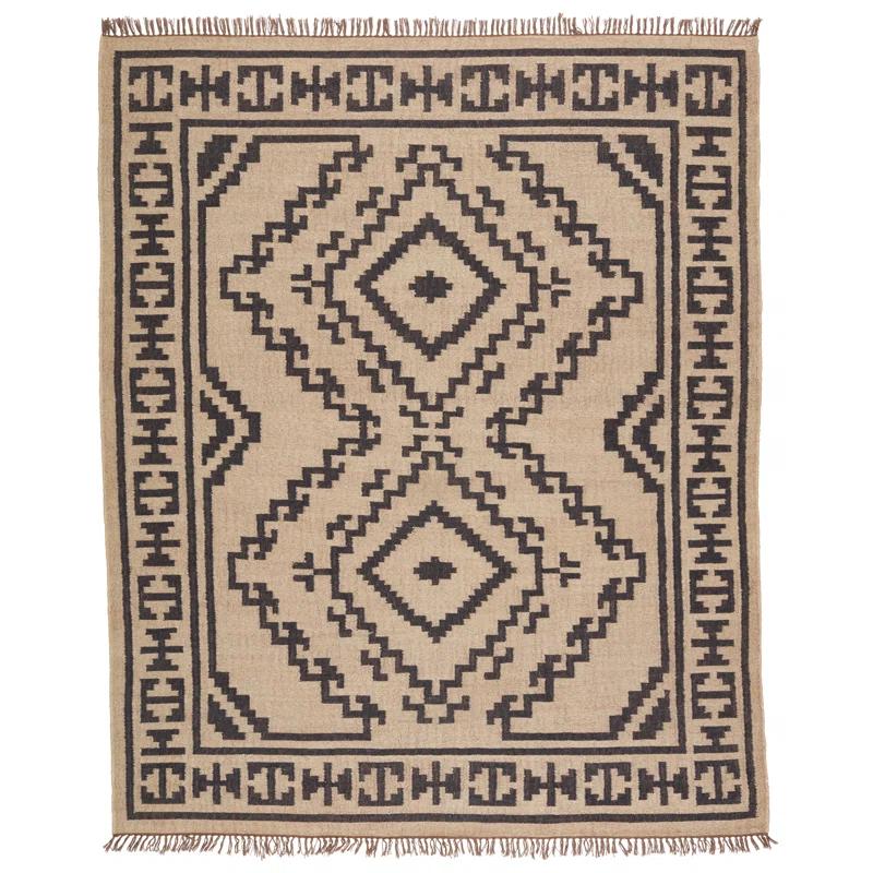 Louie Jute / Sisal Light Beige/Black Rug