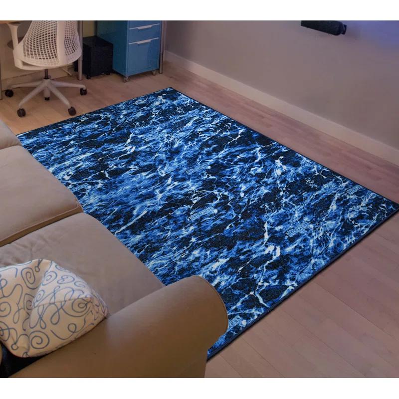 Mossy Oak Elements Aqua Camouflage Rug