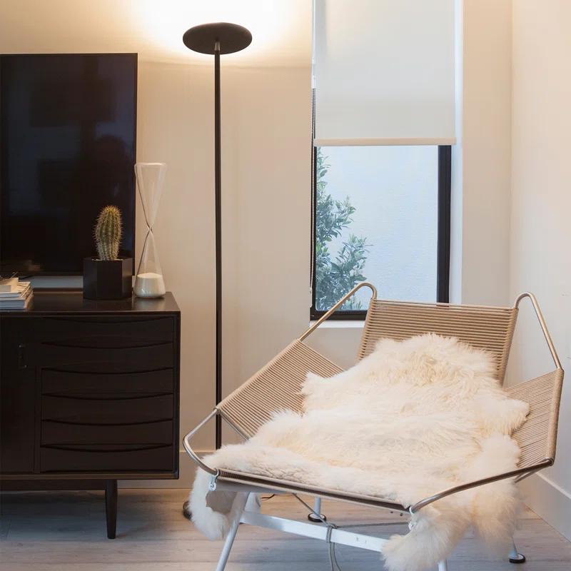 Brightech Sky Industrial 63 in. Dimmable LED Floor Lamp with Adjustable Head
