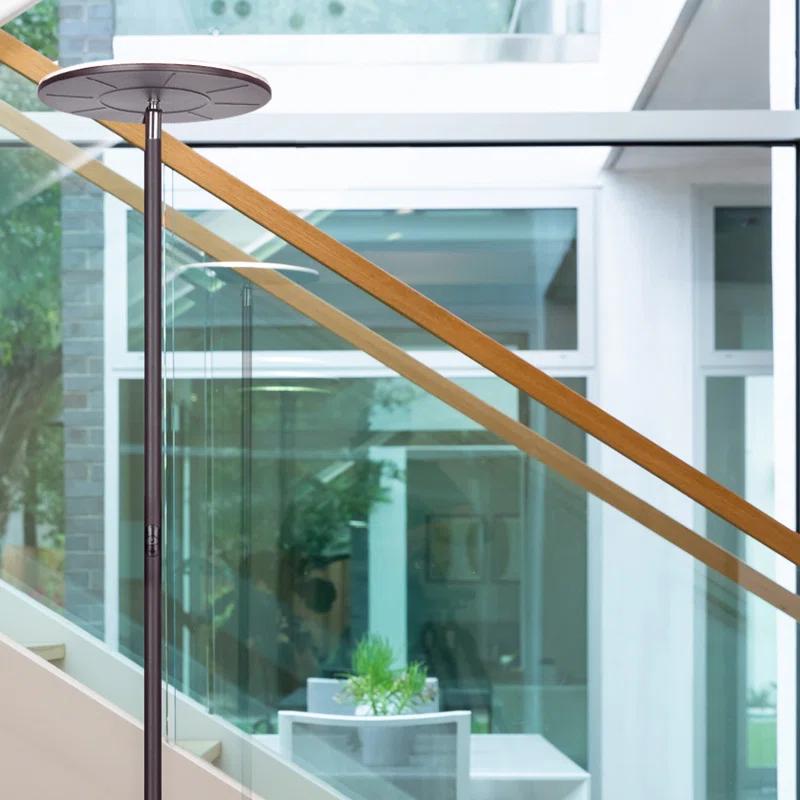 Brightech Sky Industrial 63 in. Dimmable LED Floor Lamp with Adjustable Head