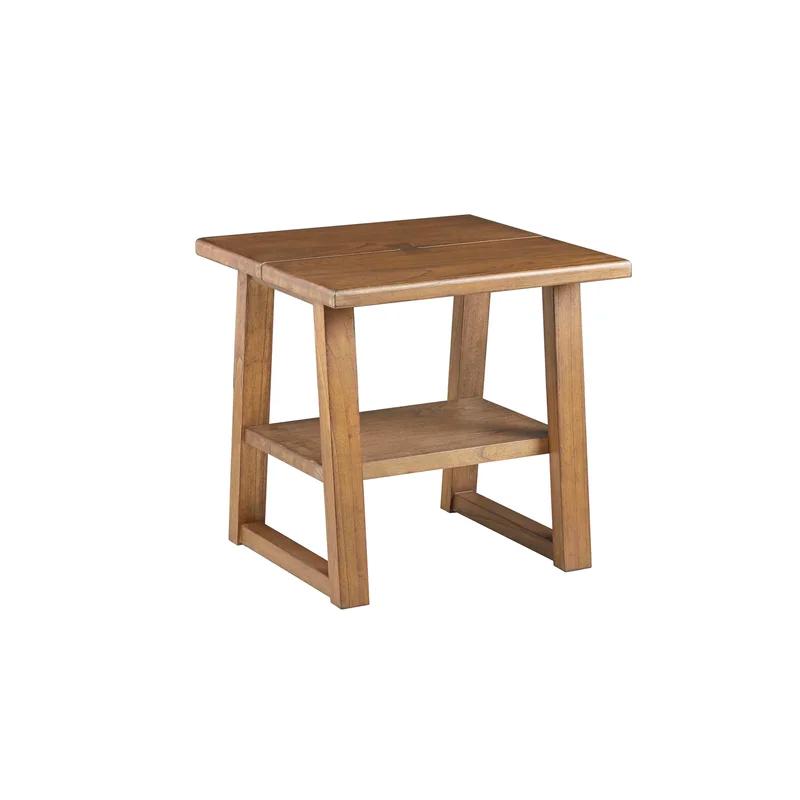 Ashby Classic Chestnut Solid Wood Square Side Table - 22"