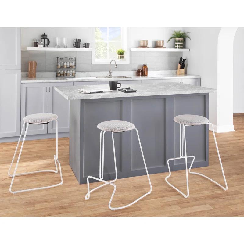 Premo Upholstered Counter Stool with Metal Frame