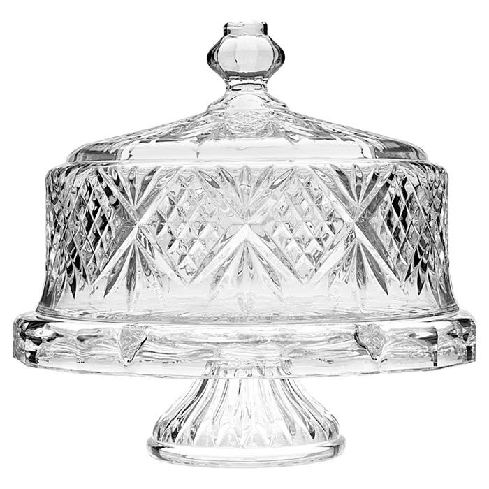 Dublin Crystal Footed Cake Dome