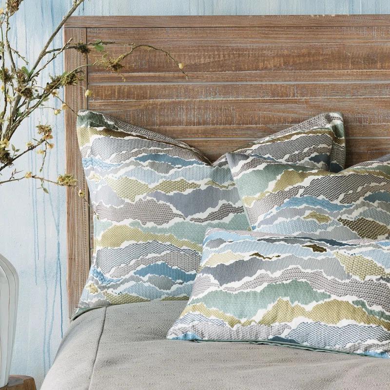 Standard Size Multicolor Cotton Embroidered Pillow Sham