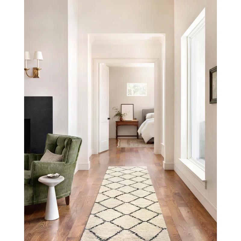 Chris Loves Julia x Loloi Alice Geometric Cream/Charcoal Rug