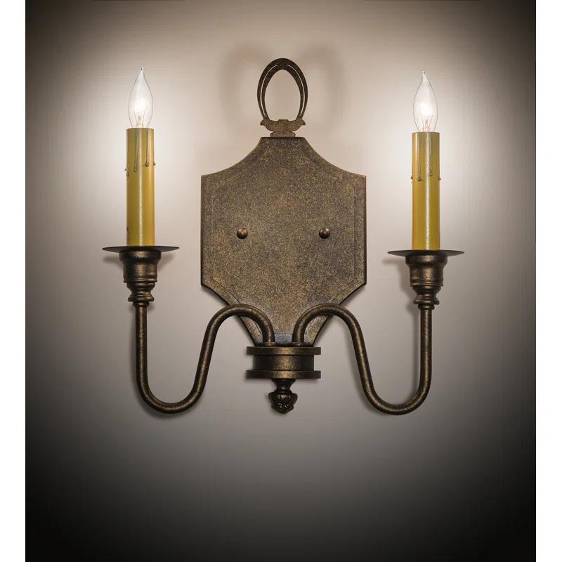Meyda Lighting Paquita Steel Candle Wall Light