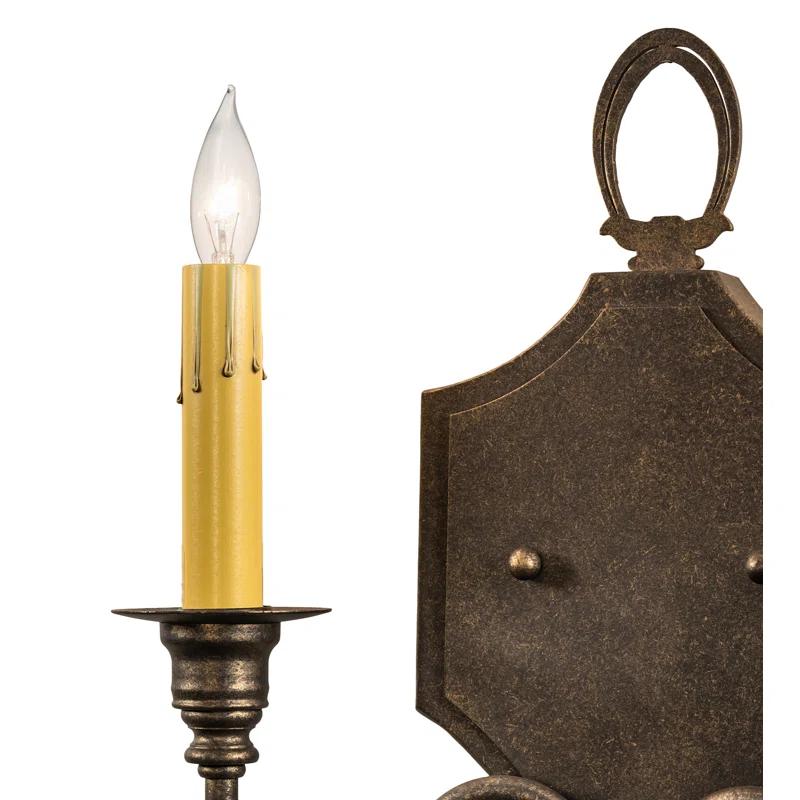 Meyda Lighting Paquita Steel Candle Wall Light