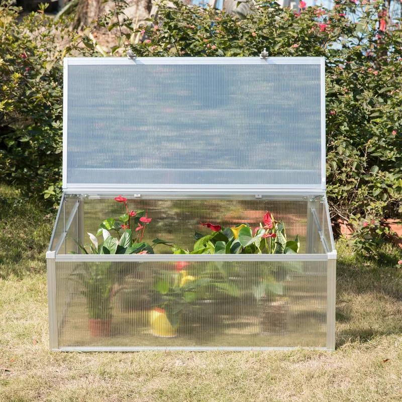 Adjustable Double-Sided Mini Greenhouse with Transparent PVC Panels