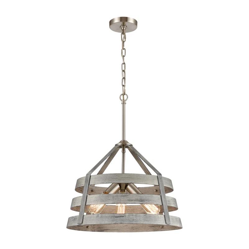 Romie 3 - Light Dimmable Drum Chandelier