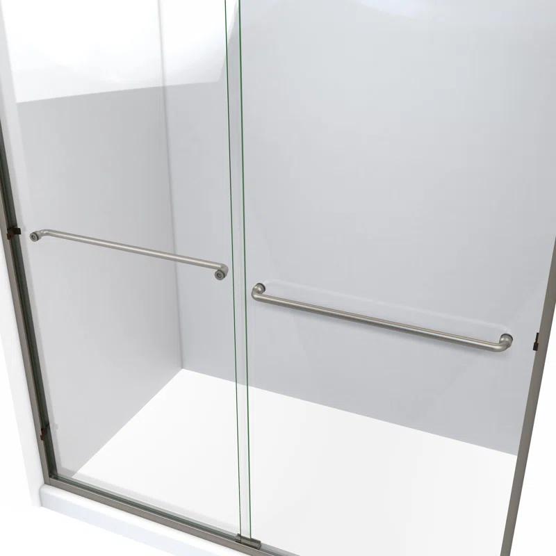 Ese 66" W x 70.38" H Bypass Semi-Frameless Shower Door