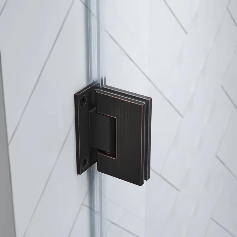 Endless Tampa-Pro 32" W x 72" H Corner Frameless Shower Kit, Door, Panel, Base