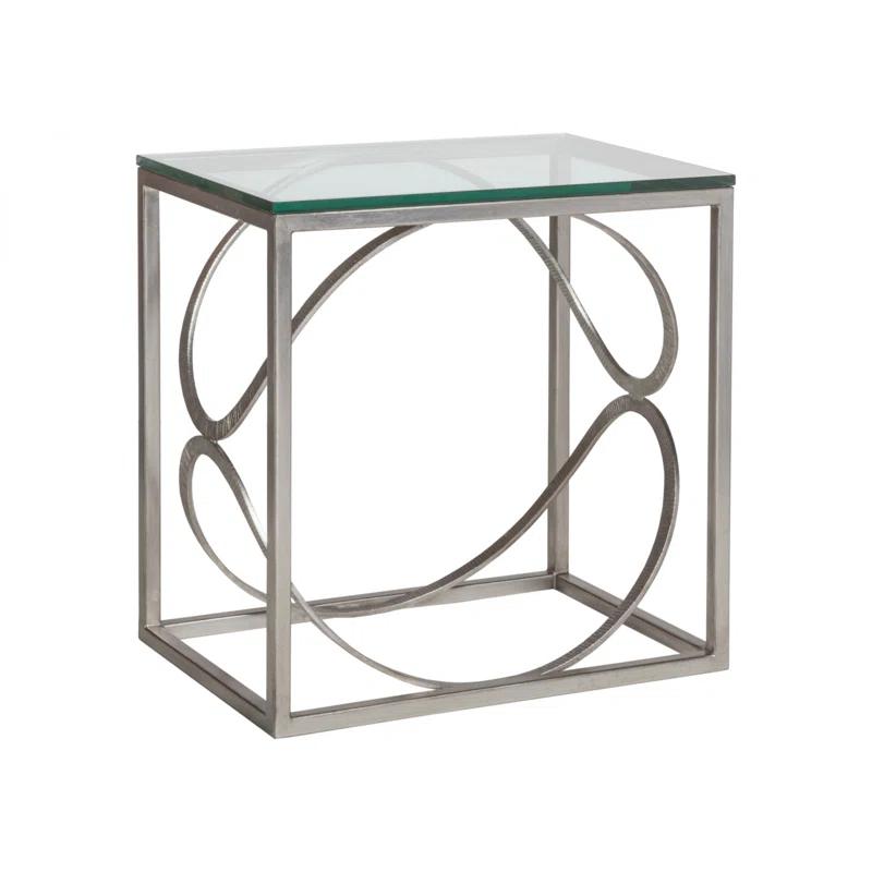 Metal Designs Ellipse Rectangular End Table