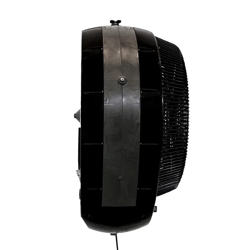 EcoJet Hurricane 660 30" High Velocity Wall Mount Misting Fan, Black