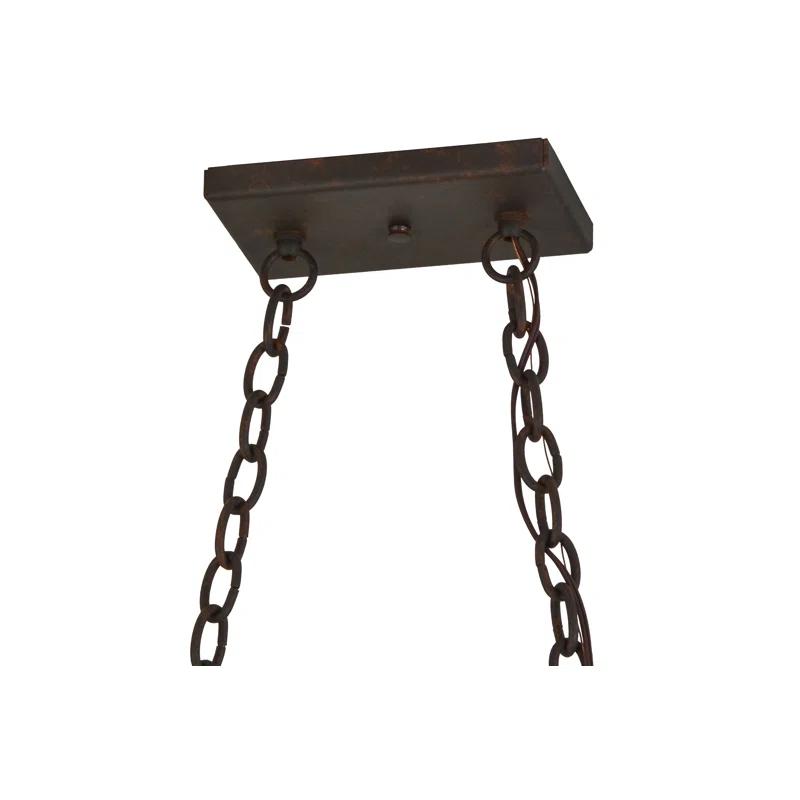 Handforged Oval Metal Handcrafted Oval Chandelier Pot Rack