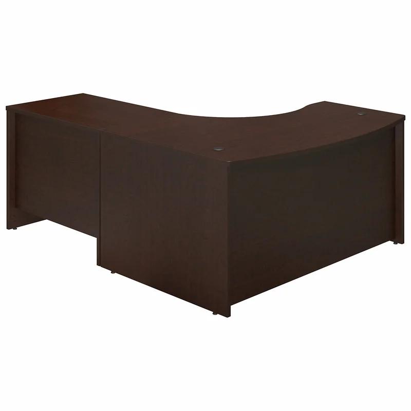 Westfield Elite Mocha Cherry L-Shaped Executive Desk with Filing Cabinet
