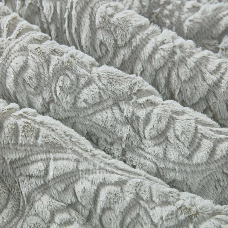 Ivory King Faux Fur Down Alternative Comforter Set