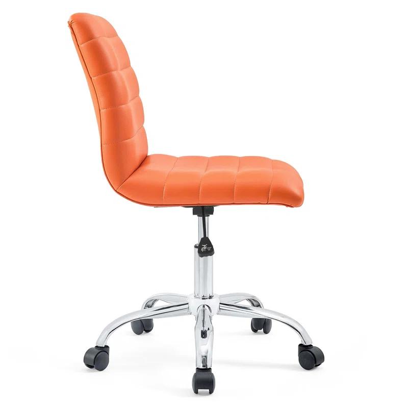 Modway Ripple Armless Mid Back Vinyl Office Chair