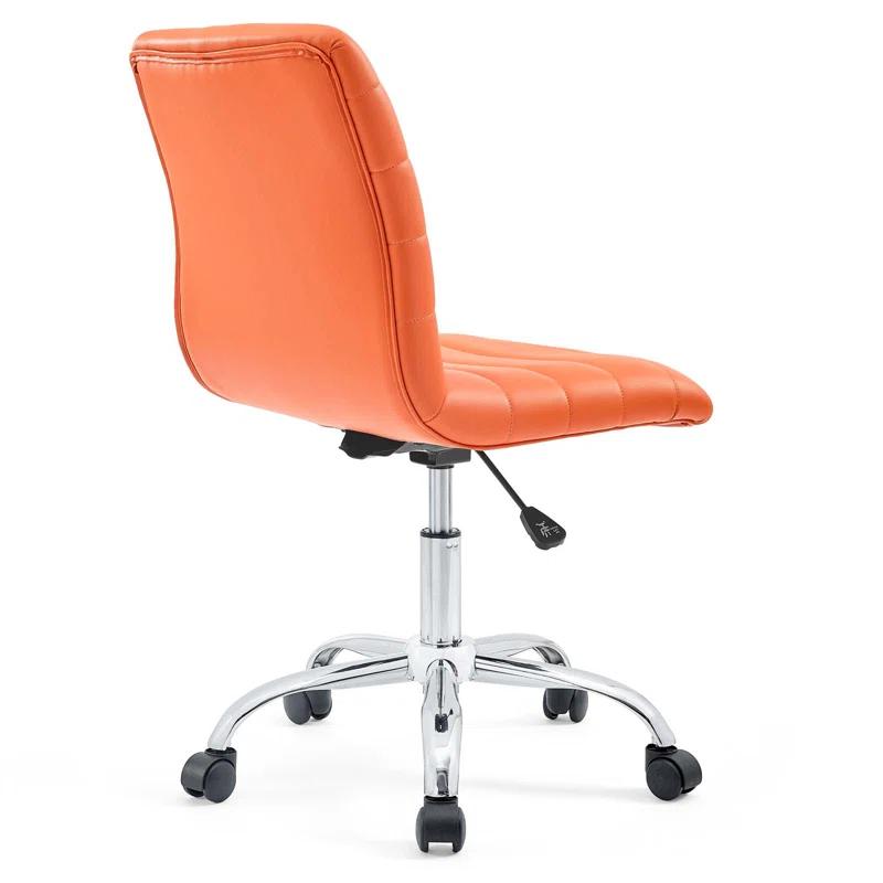 Modway Ripple Armless Mid Back Vinyl Office Chair