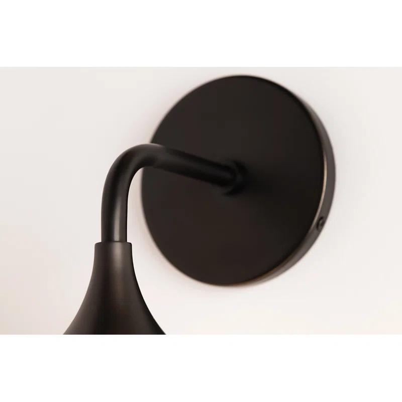 Kegan Single Light Glass Dimmable Armed Sconce
