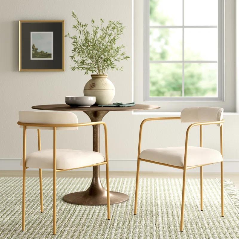 Lenna Upholstered Dining Arm Chair