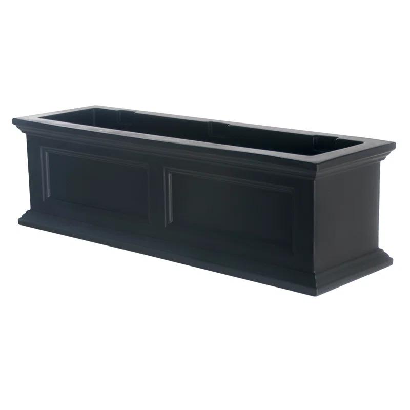 The Anastasiya Resin Window Box Planter with Water Reservoir
