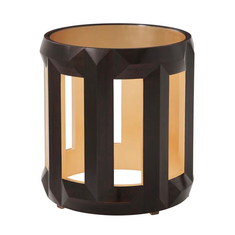 Theodore Alexander Charles Glass Top End Table
