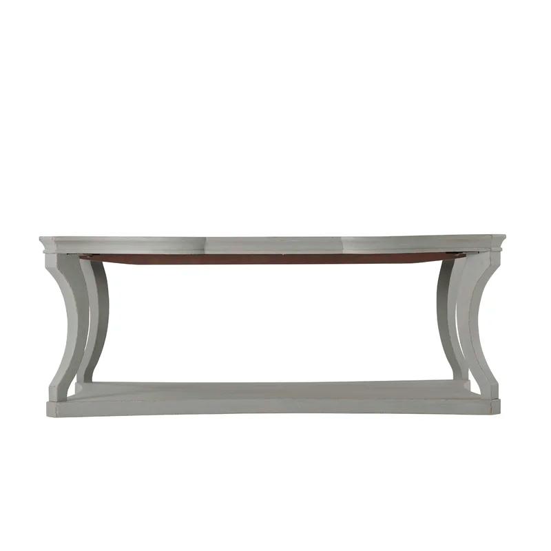 Elsa Gray Wood Coffee Table with Storage