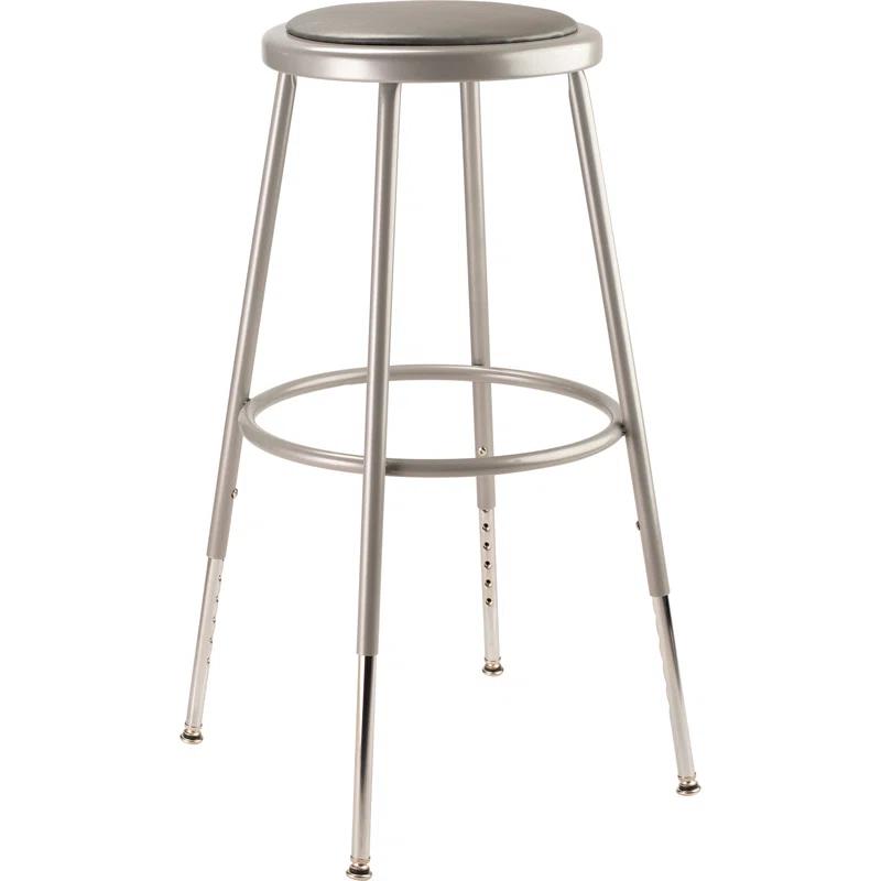 NPS Adjustable Heavy Duty Vinyl Padded Steel Stool