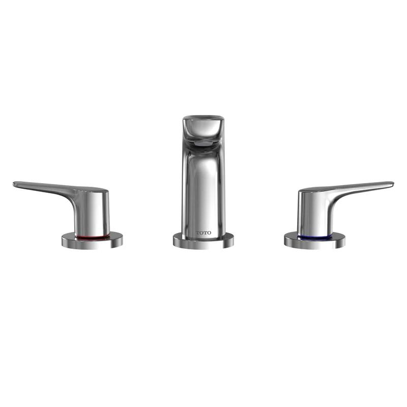 Polished Nickel 11'' Modern Widespread Bathroom Faucet