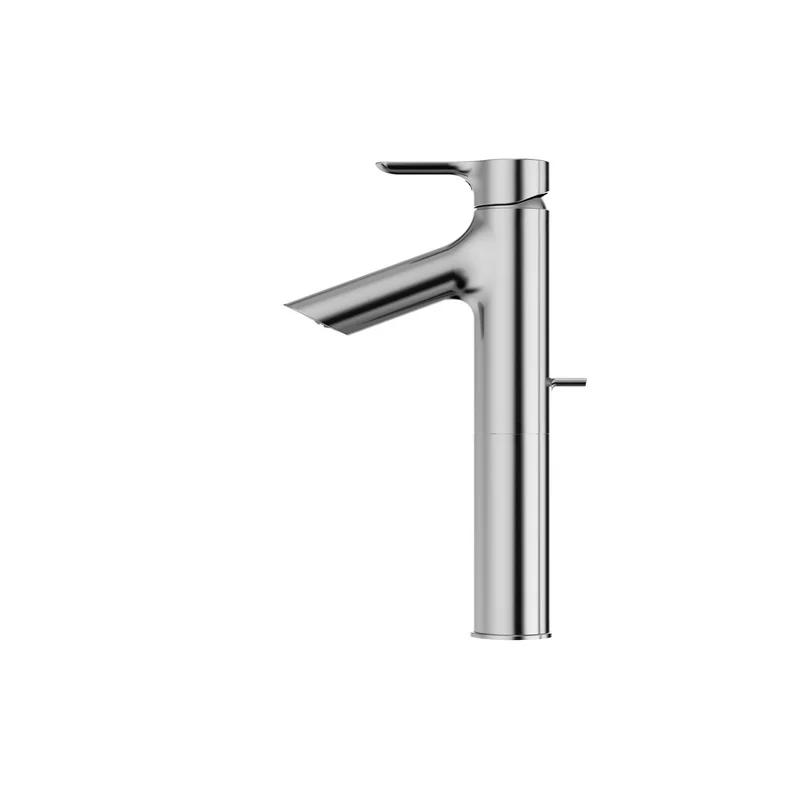 Sleek Chrome 10.5'' Modern Single-Hole Brass Vessel Faucet