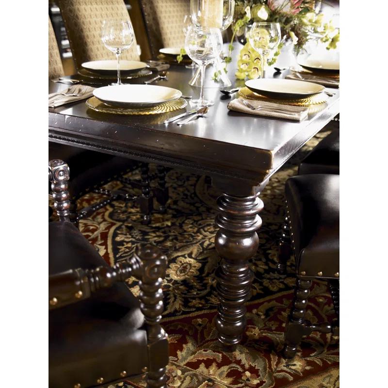 Kingstown Explorer Black Wood Extendable Rectangular Dining Table