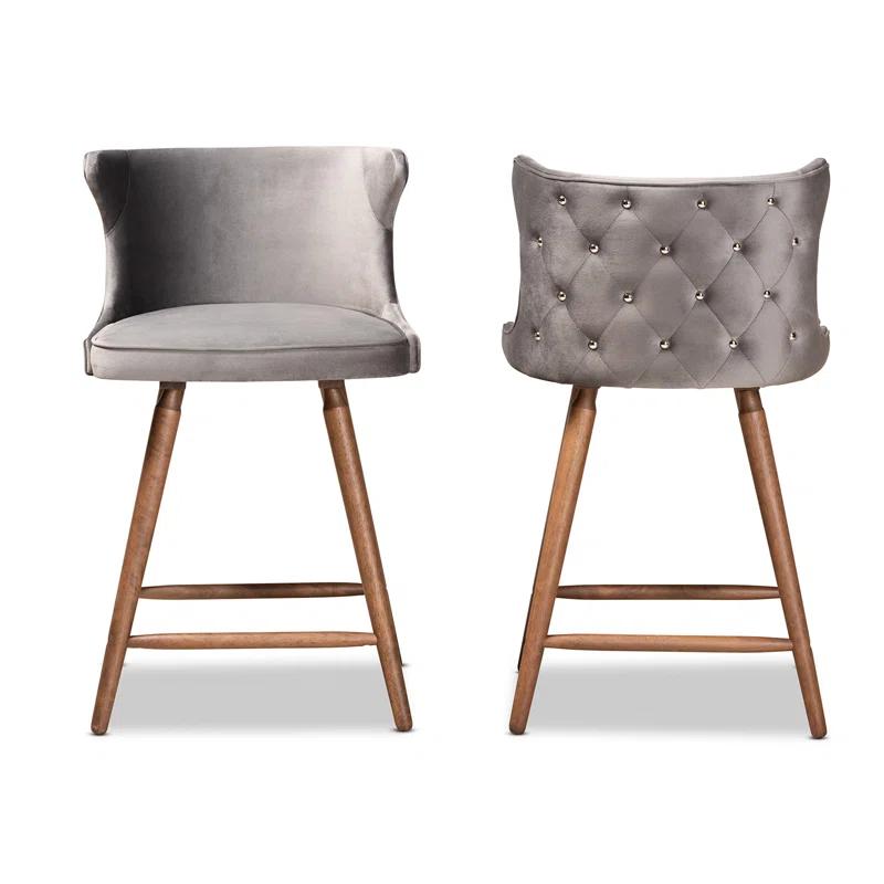 Willa Arlo™ Interiors Bartz Upholstered Counter Stool (Set of 2)