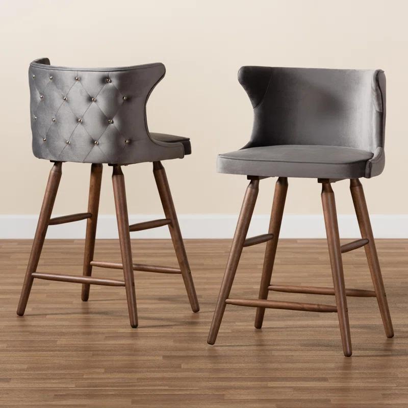 Willa Arlo™ Interiors Bartz Upholstered Counter Stool (Set of 2)