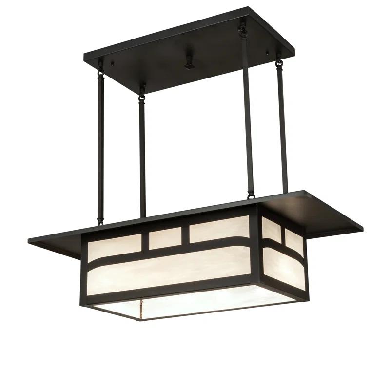 4 - Light Kitchen Island Linear Chandelier
