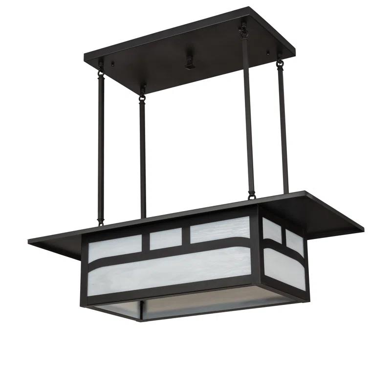 4 - Light Kitchen Island Linear Chandelier