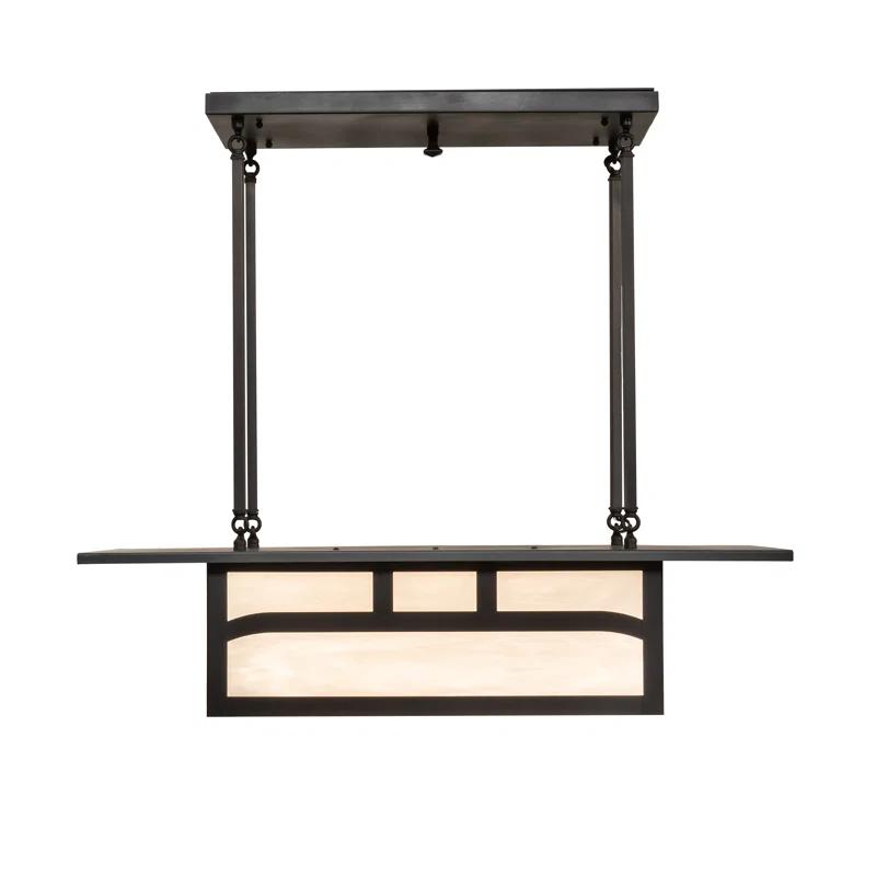 4 - Light Kitchen Island Linear Chandelier