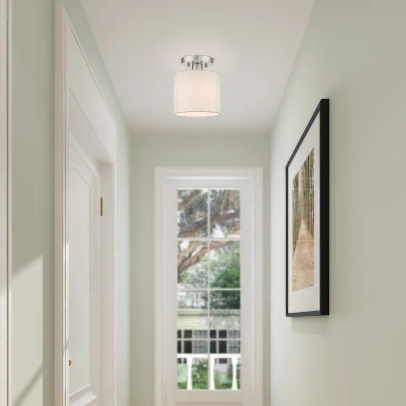 Darian Fabric Semi Flush Mount