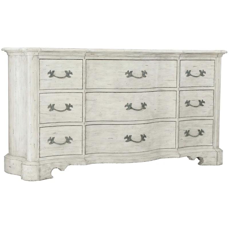 Mirabelle Off-White 9-Drawer French Country Dresser
