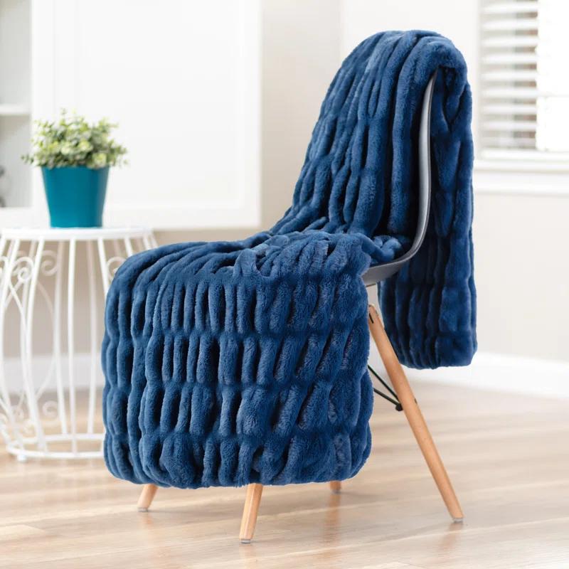 Chanasya Faux Fur Throw