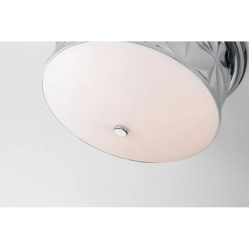 Polished Chrome 3-Light Indoor/Outdoor LED Flush Mount