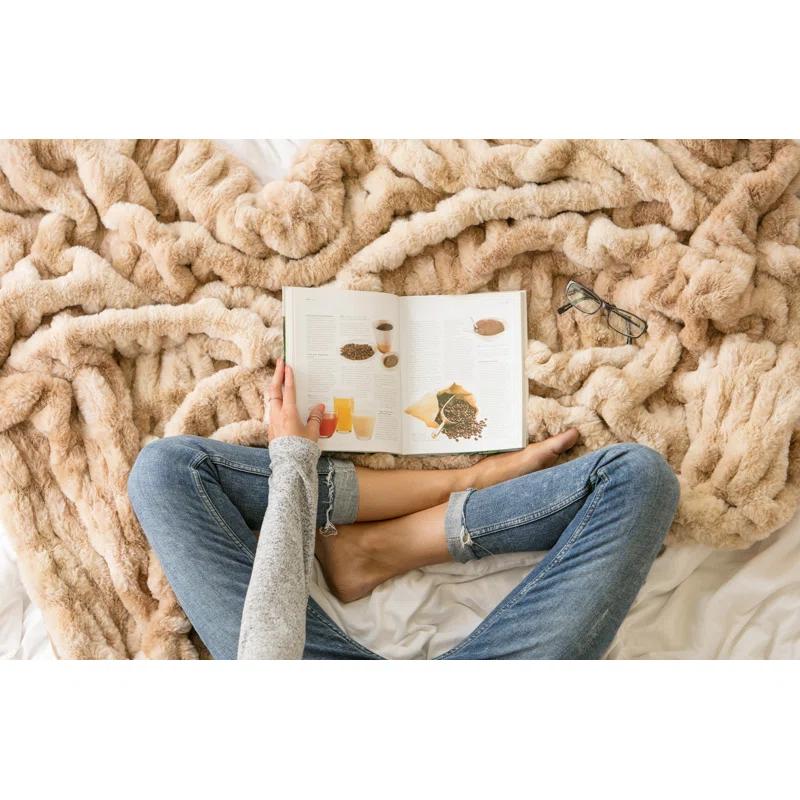 Chanasya Faux Fur Throw